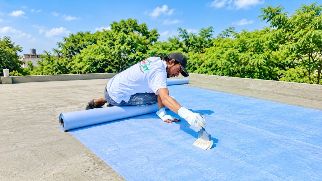 Waterproof membrane application project